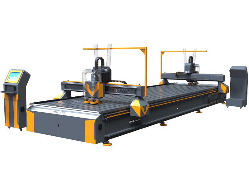 杰克2065雙龍門(mén)鋁板開(kāi)槽切割機(jī)